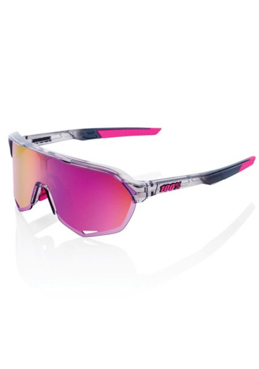 detail Sluneční brýle 100% S2 - Polished Translucent Grey - Purple Multilayer Mirror Lens