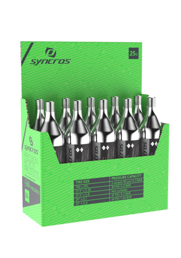 detail Scott SYN CO2 bombička 25 g se závitem – stříbrná (1 kus)