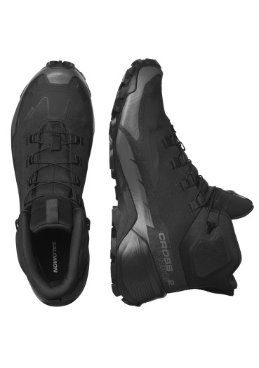 detail Pánské boty Salomon CROSS HIKE MID GTX 2 Black/Black/Mg