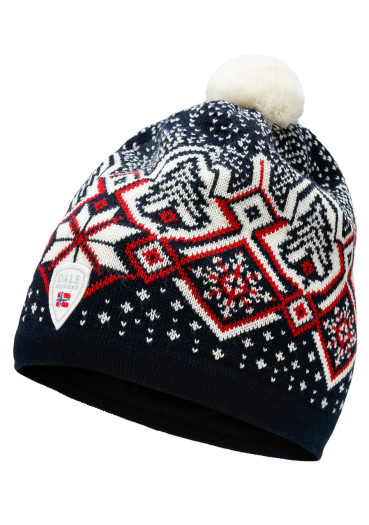 detail Čepice Dale Of Norway Winterland Hat C00 Navy Offwhite Raspberry