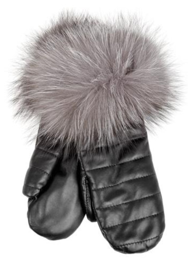 detail Gena Mittens Omega Black