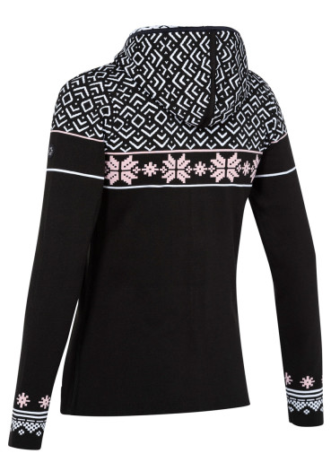 detail Dámský svetr Newland N4 6210/0247 Lady Full Zip Whit a Hood