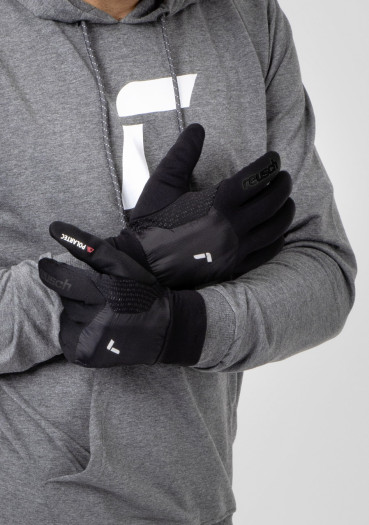 detail Pánské rukavice Reusch Garhwal Hybrid TOUCH-TEC™ Black/Silver