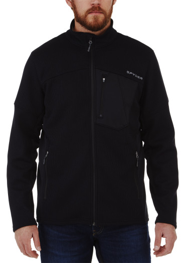 detail Pánský svetr Spyder Bandit  Full Zip Black