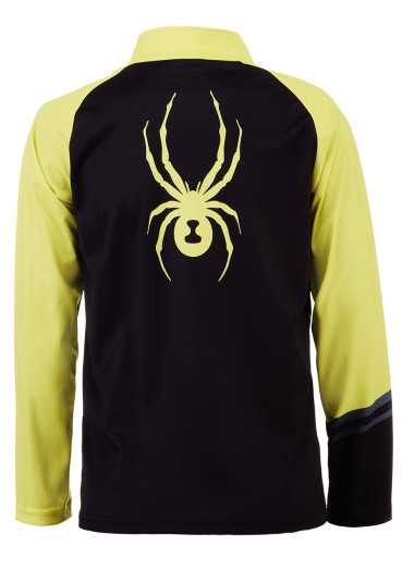 detail Dětský rolák Spyder Boys Web-Zip T-Neck-black yellow