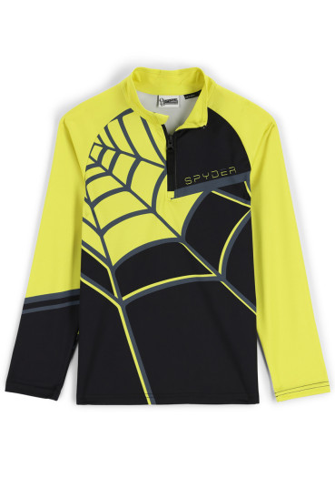 detail Dětský rolák Spyder Boys Web-Zip T-Neck-black yellow