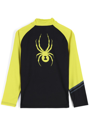 detail Dětský rolák Spyder Boys Web-Zip T-Neck-black yellow