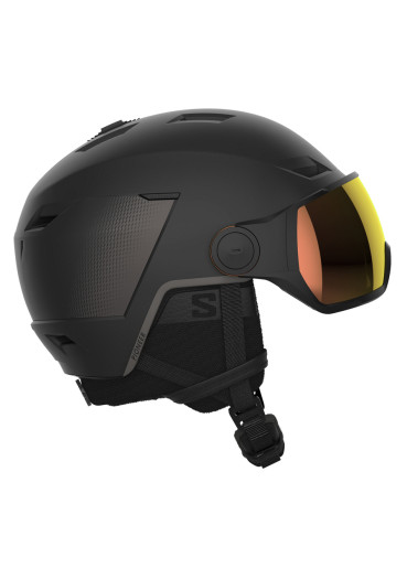detail Sjezdová helma SALOMON PIONEER LT VISOR PHOTO BLACK/A