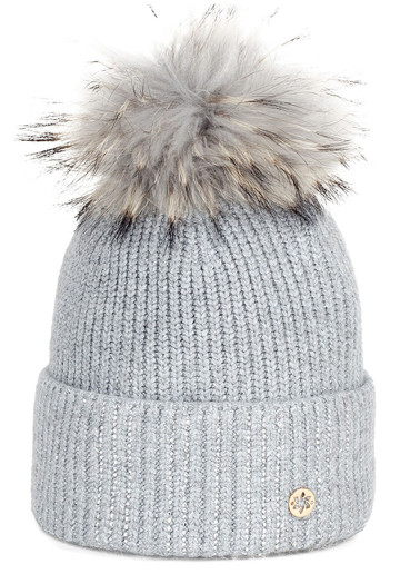 detail Granadilla Doutey Fur Beanie 004 Pearl Grey