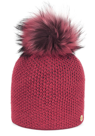 detail Granadilla Bloch Fur Beanie 024 Fuxia