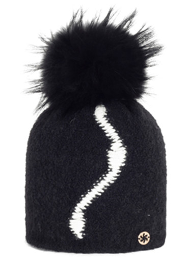 detail Granadilla Baastrup Fur Beanie 001 Black