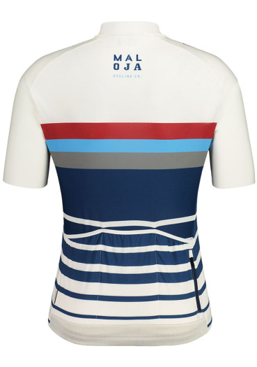 detail Pánský cyklistický dres Maloja FurglerM. Glacier Milk Stripe