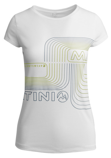 detail Dámské triko Martini Joker Da White_Olive_Wild Lime