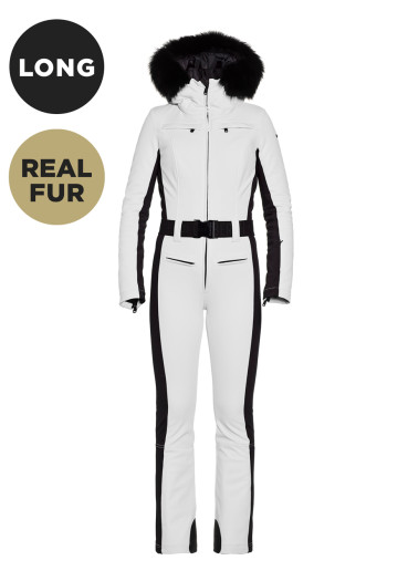 detail Dámský overal Goldbergh Parry LONG Ski Jumpsuit Real Border White