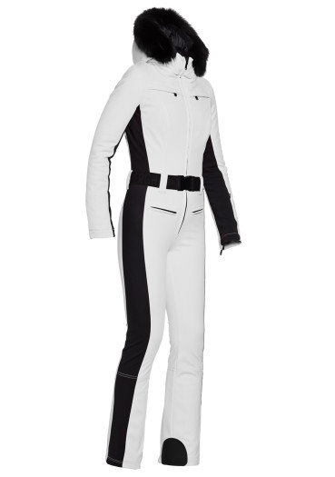 detail Dámský overal Goldbergh Parry LONG Ski Jumpsuit Real Border White