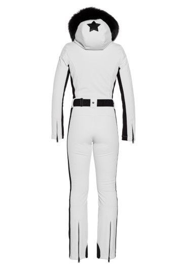 detail Dámský overal Goldbergh Parry LONG Ski Jumpsuit Real Border White