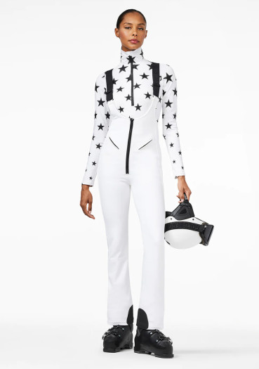 detail Dámské kalhoty Goldbergh Phoebe Ski Salopette White