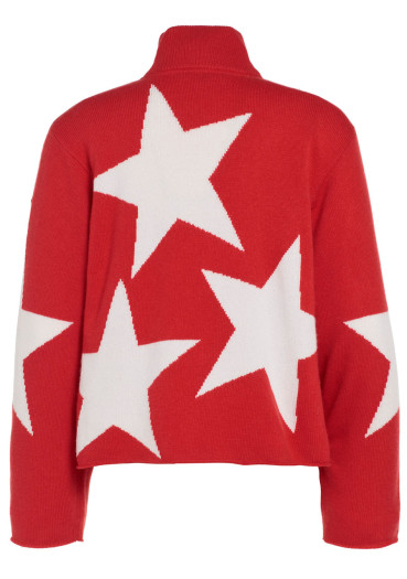 detail Dámský svetr Goldbergh Rising Star Long Sleeve Knit Sweater Flame