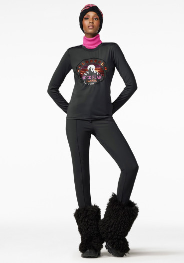 detail Dámské tričko Goldbergh Rock Peak Long Sleeve Tee Black
