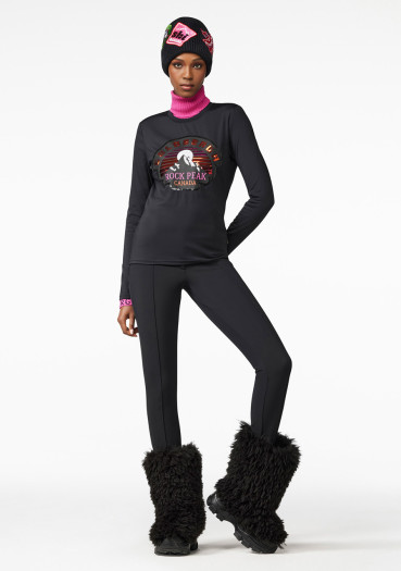 detail Dámské tričko Goldbergh Rock Peak Long Sleeve Tee Black