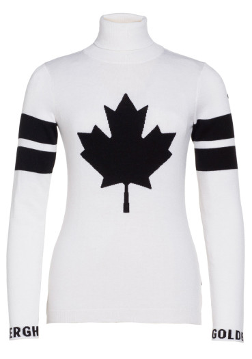 detail Dámský svetr Goldbergh Rocket Long Sleeve Knit Sweater White
