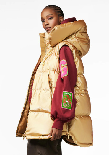 detail Dámská vesta Goldbergh Flash Bodywarmer gold