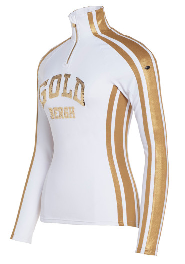 detail Dámský rolák Goldbergh Goblet Ski Pully white/gold