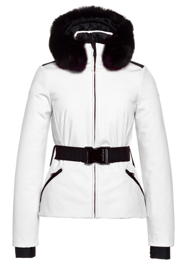 detail Dámská bunda Goldbergh Hida Ski Jacket Real Border white