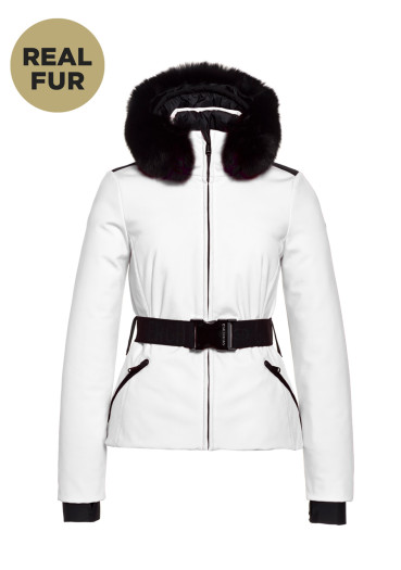 detail Dámská bunda Goldbergh Hida Ski Jacket Real Border white
