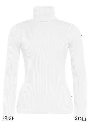 detail Dámský svetr Goldbergh Mira Long Sleeve Knit Sweater White