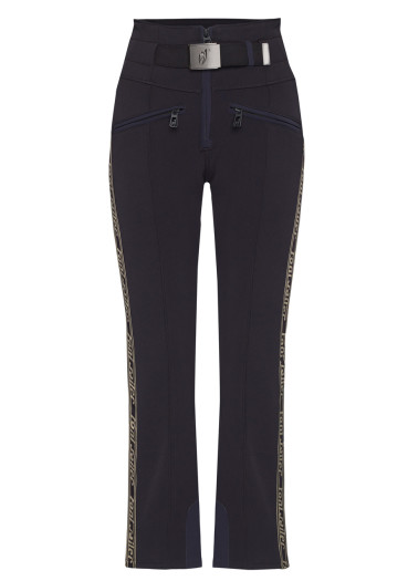 detail Dámské kalhoty Toni Sailer Winni Logo W Jet Pants Black/Beige