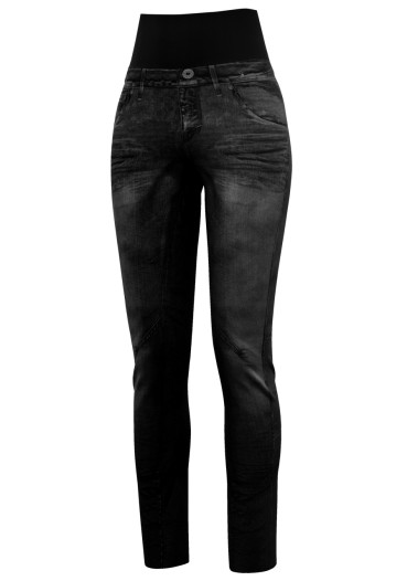 detail Dámské kalhoty Crazy Pant Sound Woman Print Jeans Black