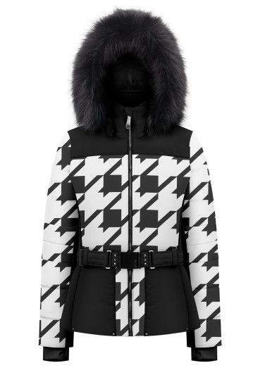 detail Dámská bunda Poivre Blanc W23-1003-WO/C Ski Jacket Check Black
