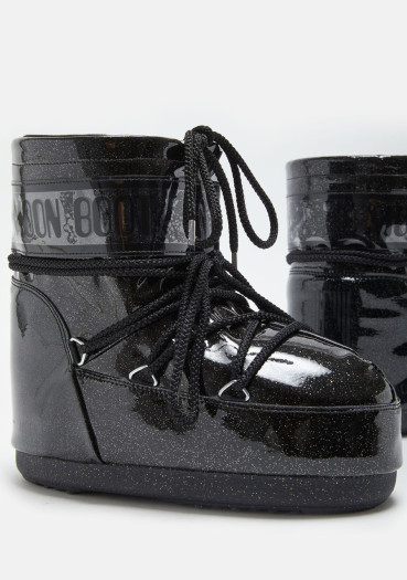detail Dámské boty Moon Boot Icon LOW Glitter 001 Black