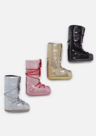 detail Dámské sněhule Tecnica Moon Boot Icon Glitter Black