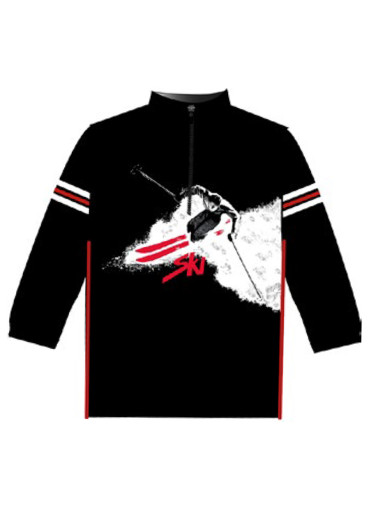 detail Dětský svetr Newland N1 2004/108 1/2 Zip Black/White