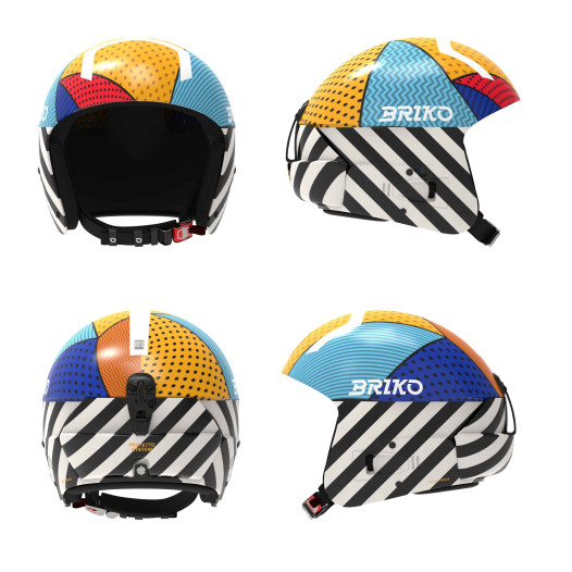 detail Helma Briko Vulcano Fis 6.8 Graphik-Shiny Black-White