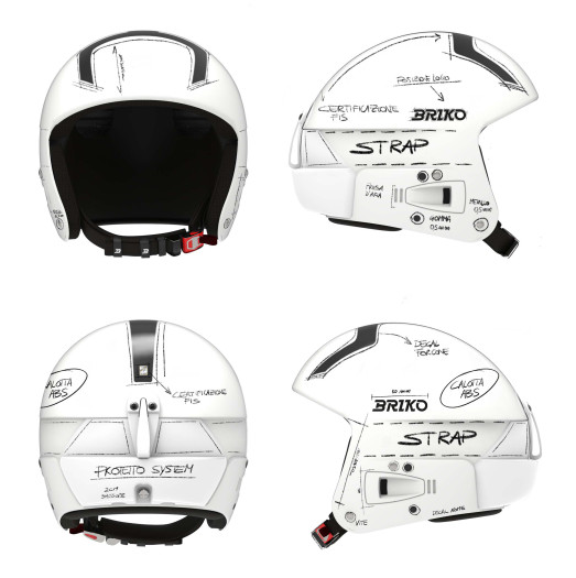 detail Helma Briko Vulcano Fis 6.8 Graphik-Matt White-Black