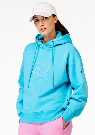 detail Dámská mikina Goldbergh Harvard Hoodie Atlantic Blue