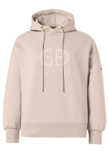 detail Dámská mikina Goldbergh Harvard Hoodie White Sand