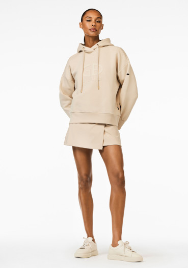 detail Dámská mikina Goldbergh Harvard Hoodie White Sand