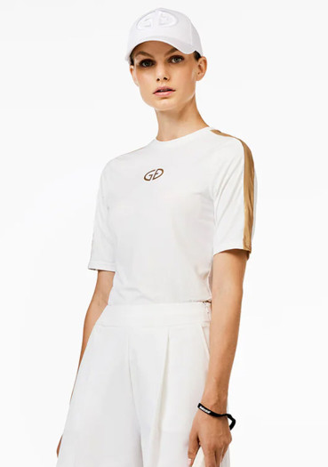 detail Dámské tričko Goldbergh Renowned Short Sleeve Top White