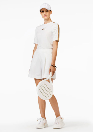 detail Dámské tričko Goldbergh Renowned Short Sleeve Top White