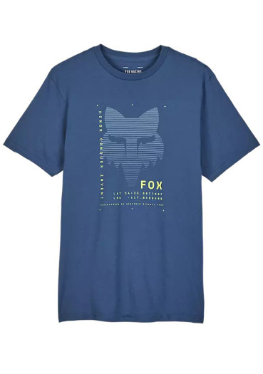detail Fox Dispute Prem Ss Tee Indigo