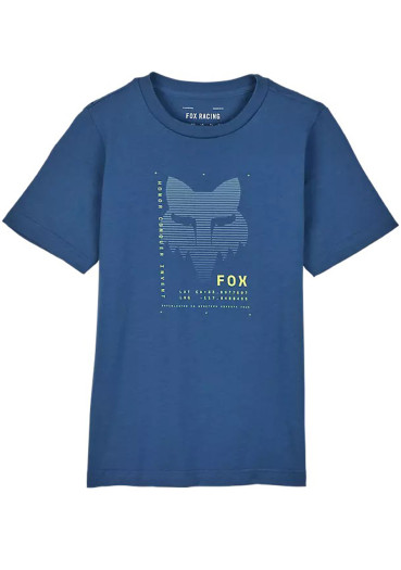 detail Fox Yth Dispute Prem Ss Tee Indigo