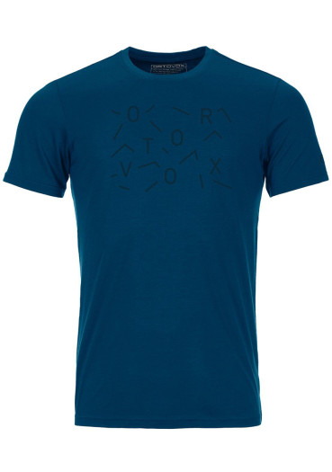 detail Pánské tričko Ortovox 150 Cool Lost T-shirt M Petrol Blue