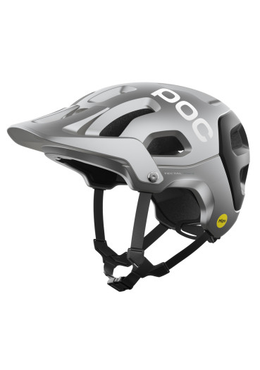detail Cyklistická helma POC Tectal Race MIPS Argentite Silver/Uranium Black Matt