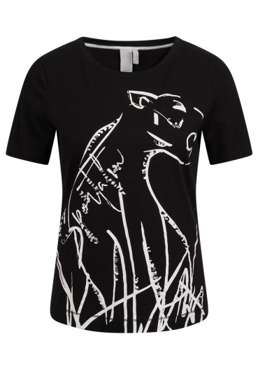 detail Dámské tričko Sportalm 1852510666 Black