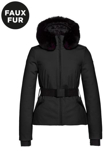 detail Dámská bunda Goldbergh Hida Faux Border Ski Jacket Black