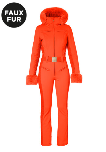 detail Dámská kombinéza Goldbergh Angele Faux Border Ski Suit Orange